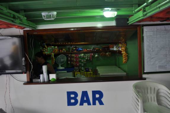 O canto mais interessante do nosso barco para Santarém